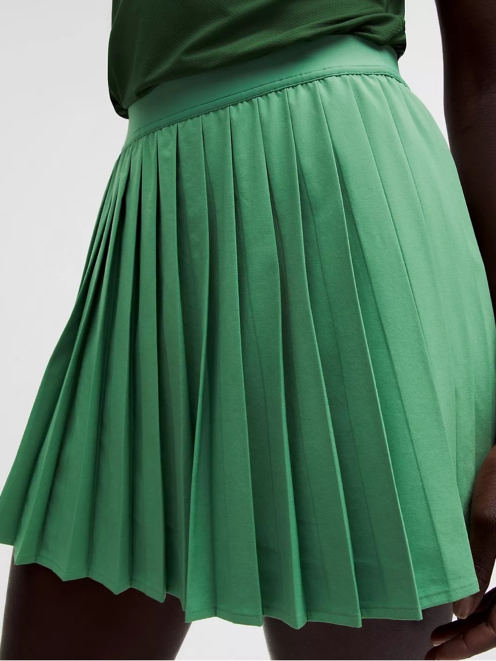 lululemon High-Rise Pleated Green Women's Skirt - Long Length - Picture 5 of 9